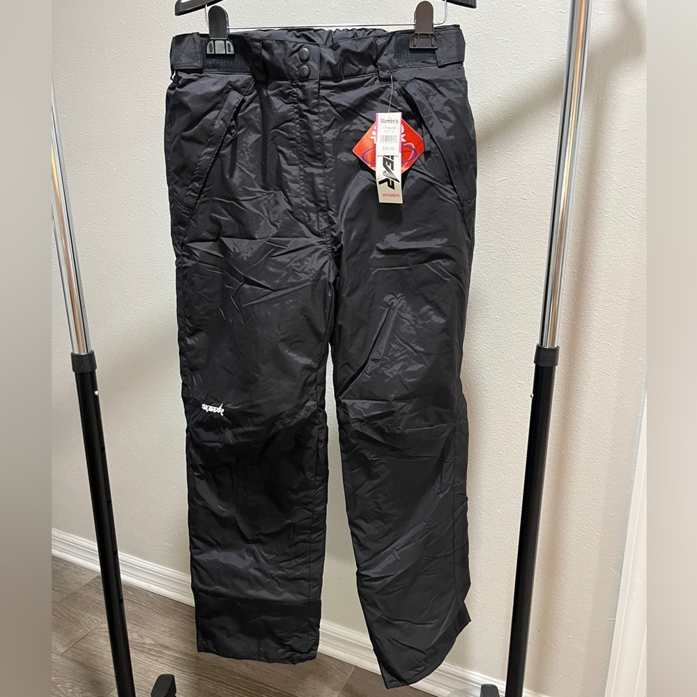 SkiGear Ski Snow Pants Womens Medium Black-NWT